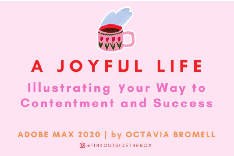 Screen capture of A Joyful Life: Illustrating Your Way to Contentment and Successe